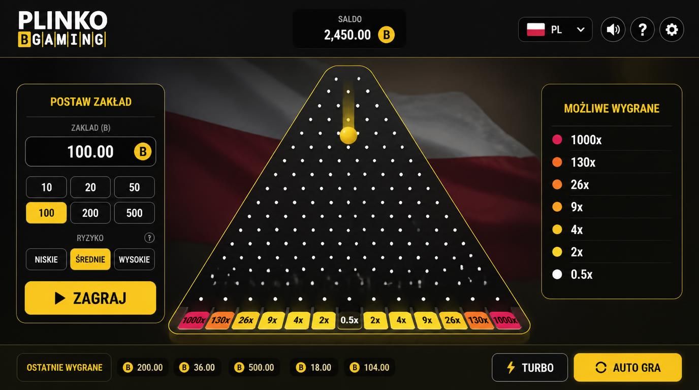interfejs demo plinko z kredytami